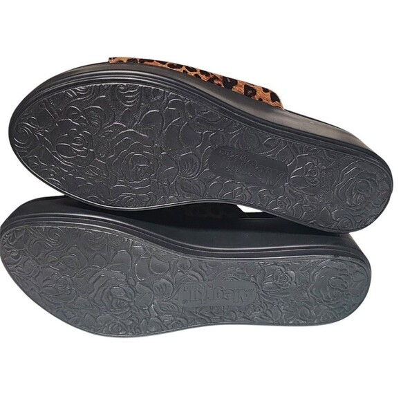 Alegria Trinity NEW Safari Leather Platform Wedge Pony Hair Upper Size 38 - Picture 5 of 8